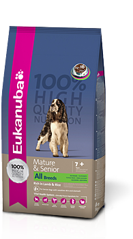 Eukanuba - Mature & Senior All Breeds (Lam & Rijst), 15 KG